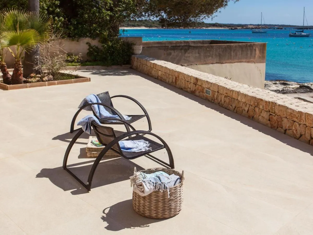 빌라 Es Turo, Luxury Beachfront Apartment In Colonia San Jordi 캄포스 스페인