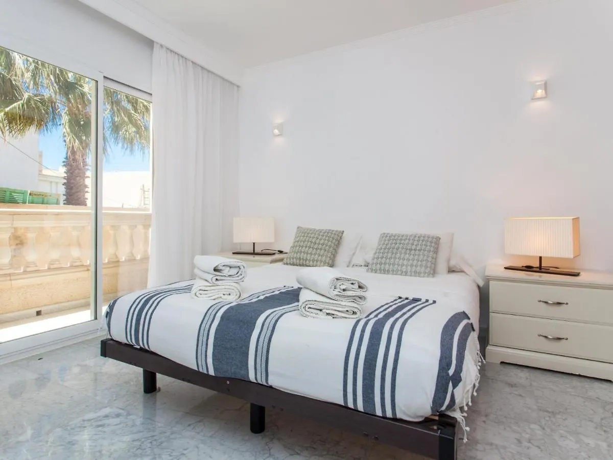 빌라 Es Turo, Luxury Beachfront Apartment In Colonia San Jordi 캄포스