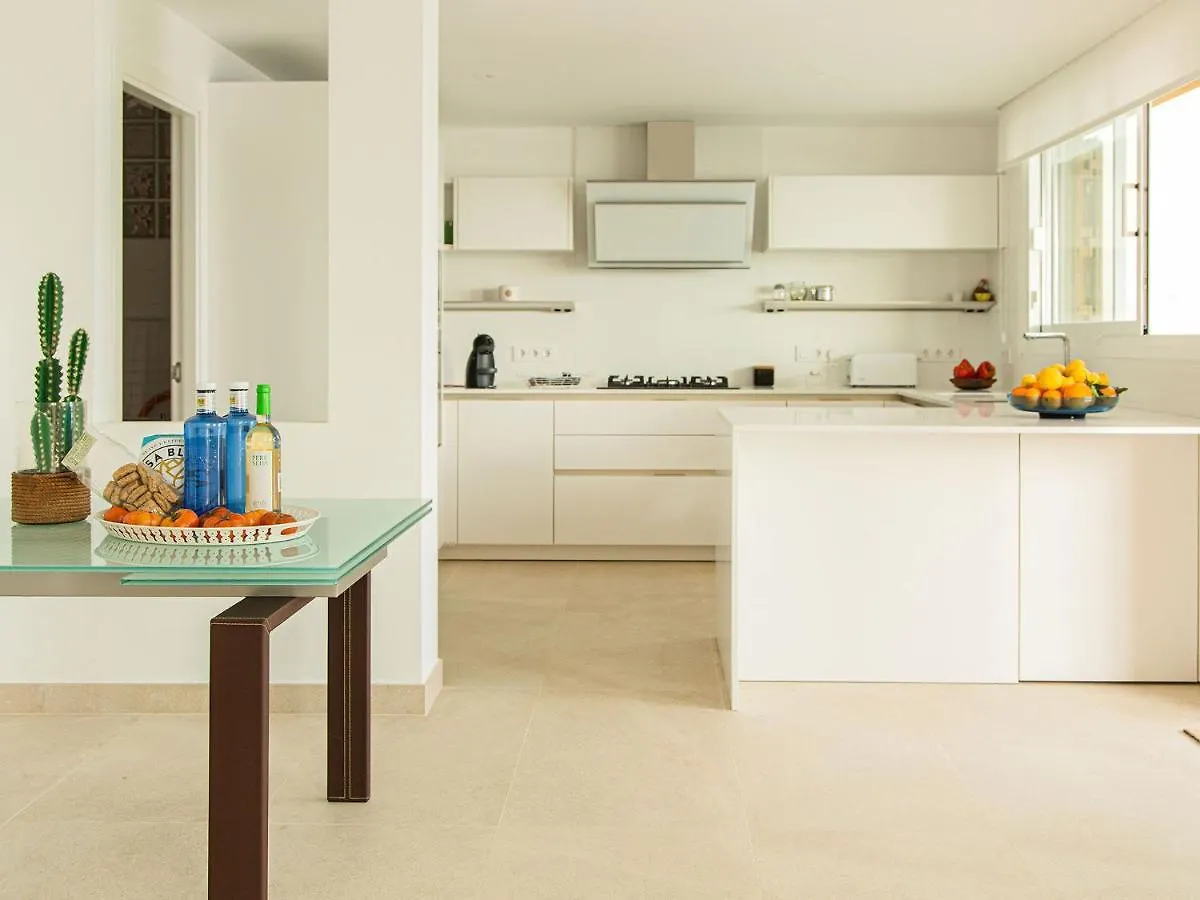빌라 Es Turo, Luxury Beachfront Apartment In Colonia San Jordi 캄포스